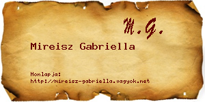 Mireisz Gabriella névjegykártya